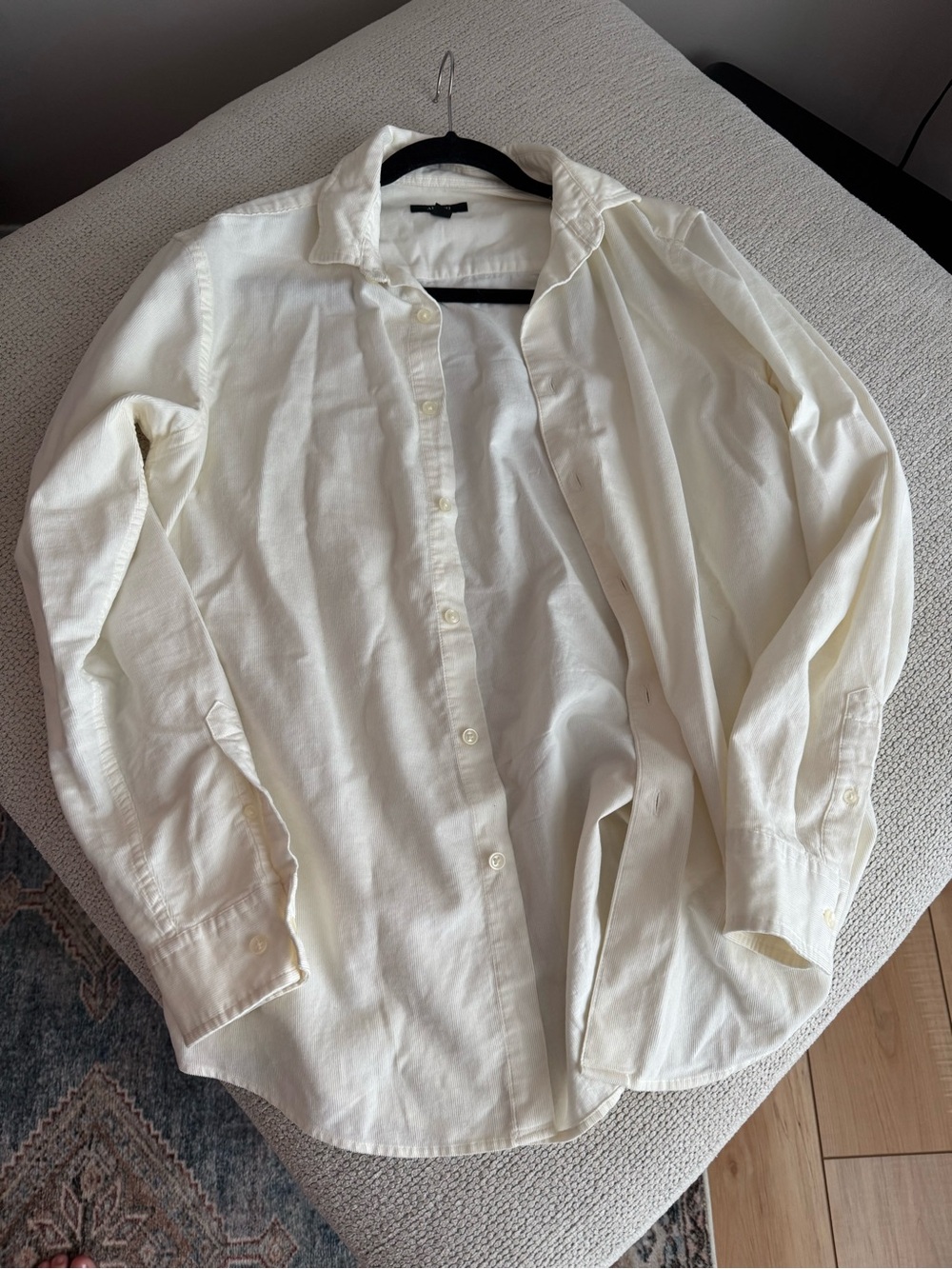 Alfani Men's Off-White Casual Button-Down Shirt